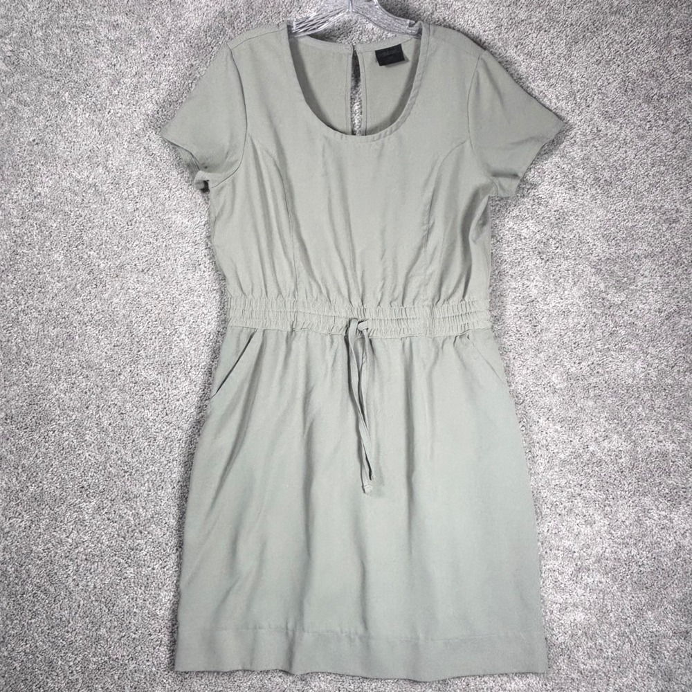 GIII Apparel Women's Gray Casual Utility Drawstring Waist‎ Dress Size M (READ)